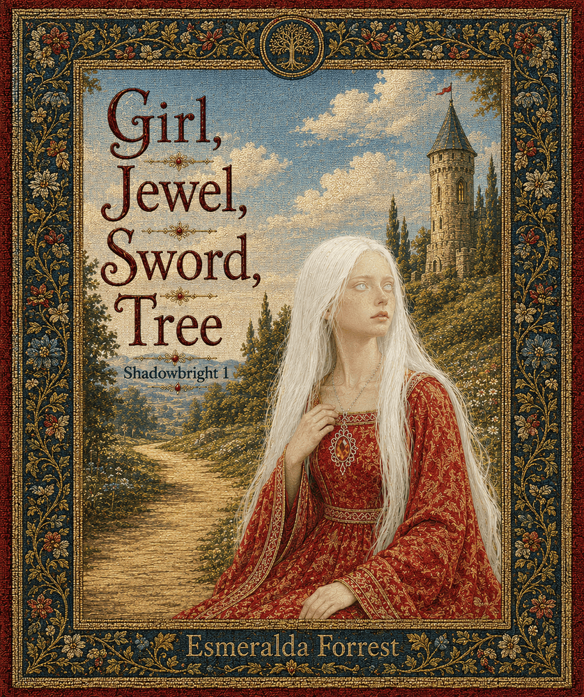 Girl, Jewel, Sword, Tree
Shadowbright Series
Book 1 cover